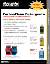 CarbonClean Detergents - MotorVac