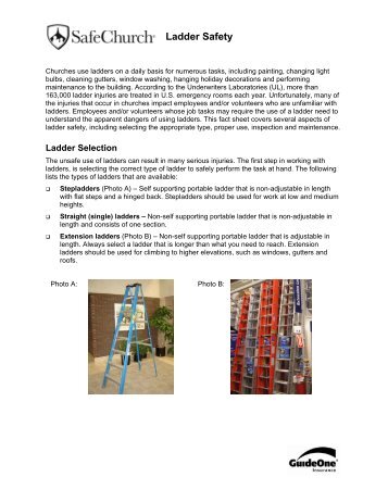 Ladder Safety - Ministry Advantage