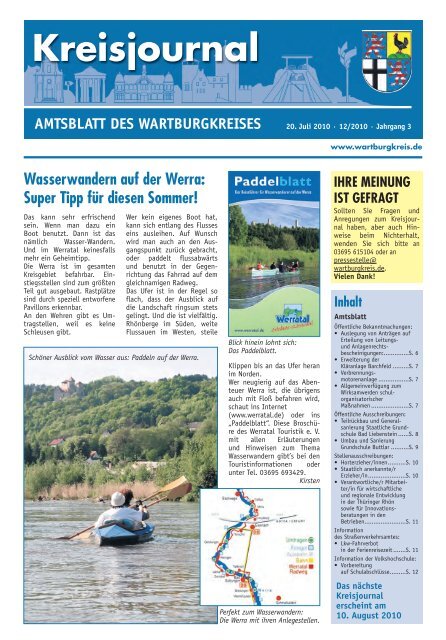 Kreisjournal - Wartburgkreis