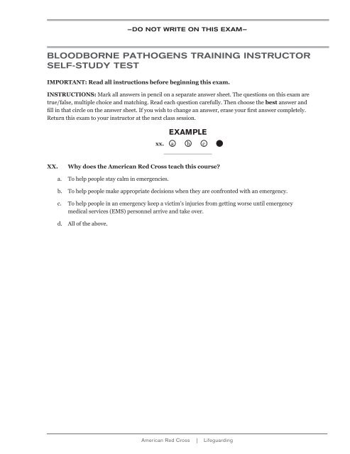 Bloodborne Pathogens Training Instructor Self S Corner