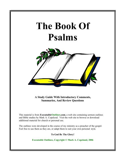 Psalm 16 Sermon Outlines AlvarRayana