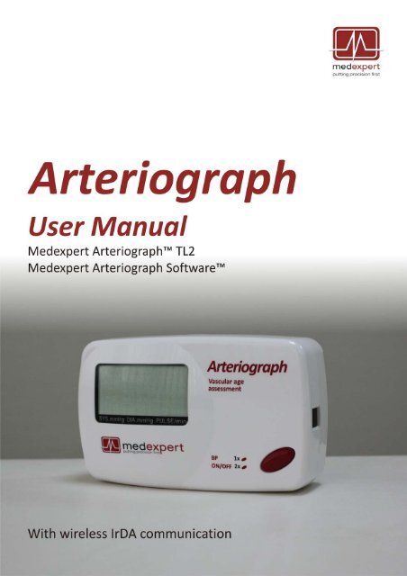 Medexpert Arteriograph IrDA - User Manual