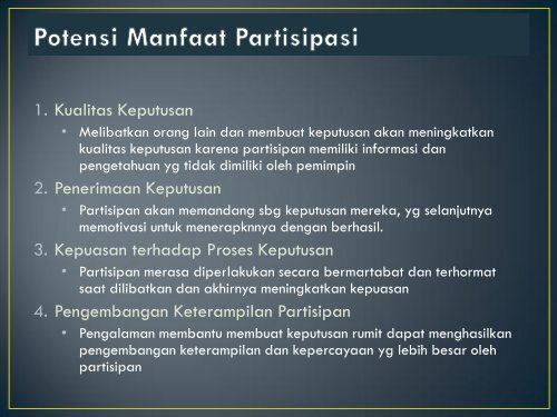 BAB V KEPEMIMPINAN PARTISIPATIF, DELEGASI DAN ...