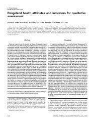 Rangeland health attributes and indicators for qualitative assessment