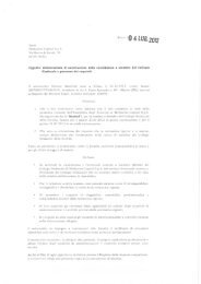 Documentazione candidatura membro Collegio Sindacale