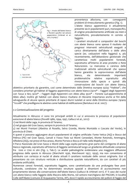 Progetto - Parco Nazionale del Gran Sasso e Monti della Laga