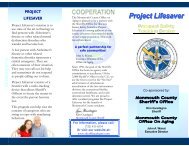 Project Lifesaver Brochure - Monmouth County