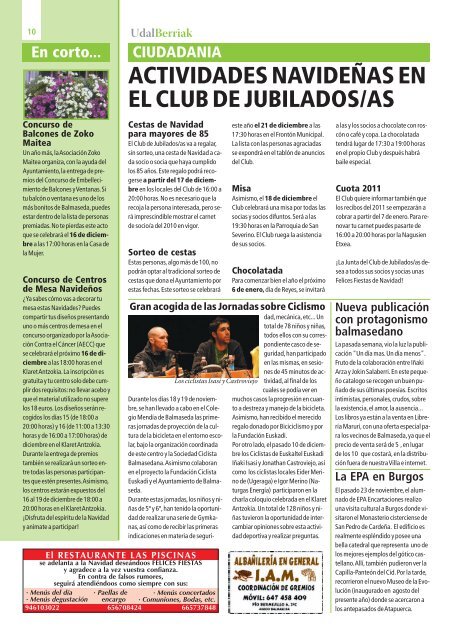 Udalberriak 109 (Page 1) - Ayuntamiento de Balmaseda