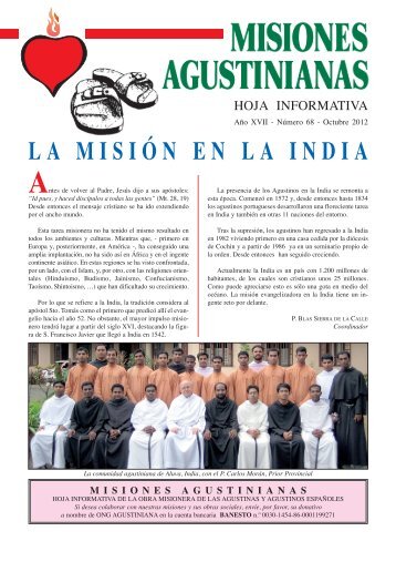 Misiones Agustinianas - Provincia de EspaÃ±a, Orden de San AgustÃ­n