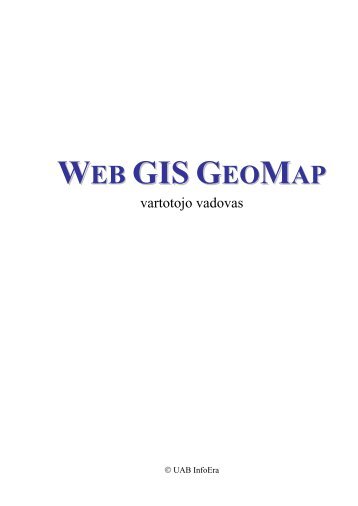 Web GIS GeoMap vartotojo vadovas