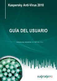 Kaspersky Anti-Virus 2010 GUÃA DEL USUARIO - Kaspersky Lab