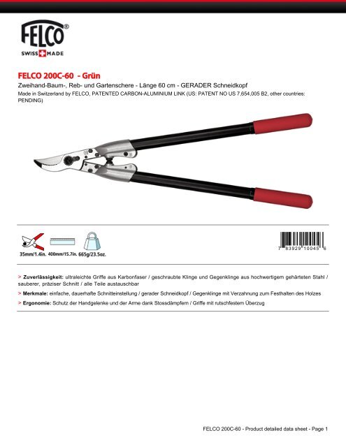 FELCO 200C-60 - GrÃ¼n - ratioparts