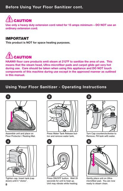 SI75 - HAAN Power & Finesse User Manual