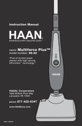 SS22A - HAAN Multiforce Plus User Manual