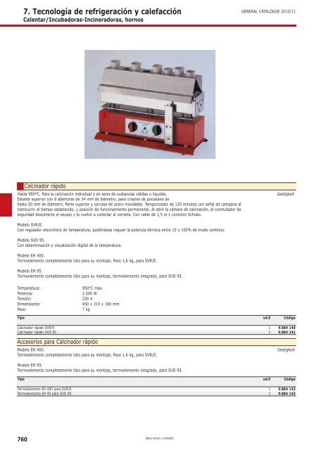 7. TecnologÃ­a de refrigeraciÃ³n y calefacciÃ³n - Serviquimia SL