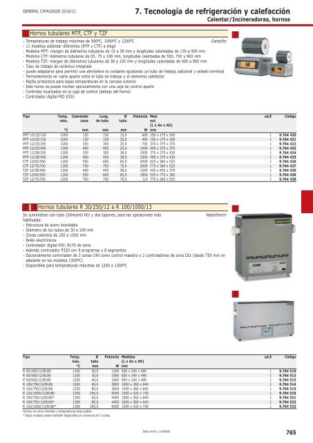 7. TecnologÃ­a de refrigeraciÃ³n y calefacciÃ³n - Serviquimia SL