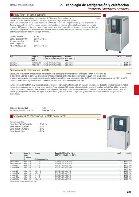 7. TecnologÃ­a de refrigeraciÃ³n y calefacciÃ³n - Serviquimia SL