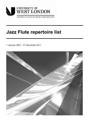 LCM Exams - Jazz Flute Grades repertoire list - esamilcm.it