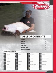 Table of contents - Mann's Bait Co.