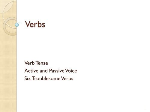 Verbs pptx