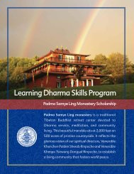 Program Brochure - Padmasambhava Buddhist Center
