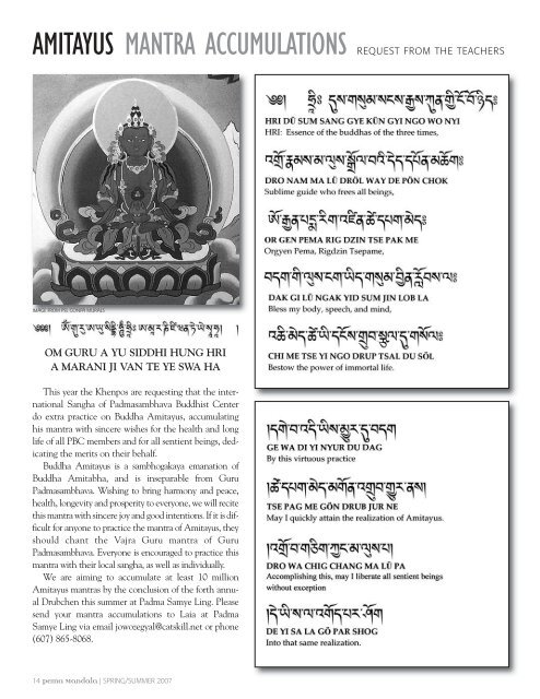 6 Pema Mandala Spring 07:Pema Mandala - Padmasambhava ...