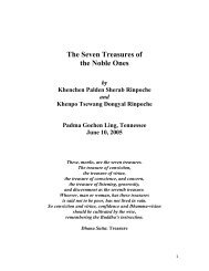 The Seven Treasures of the Noble Ones - Padmasambhava ...