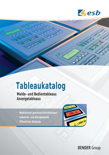 Tableaukatalog - ESB GmbH