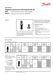 Regulator de presiune diferenÅ£ialÄ (PN 16) - Danfoss ÃncÄlzire ...