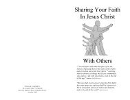 Sharing Your Faith In Jesus Christ With Others - Bibleteacher.org