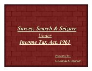 Survey, Search & Seizure Income Tax Act, 1961