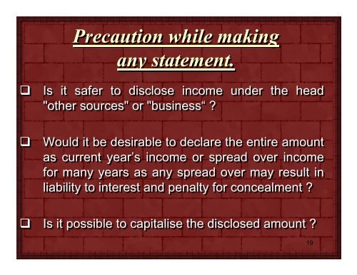 Survey, Search & Seizure Income Tax Act, 1961