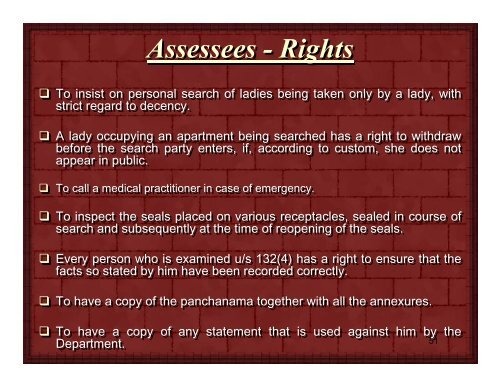 Survey, Search & Seizure Income Tax Act, 1961