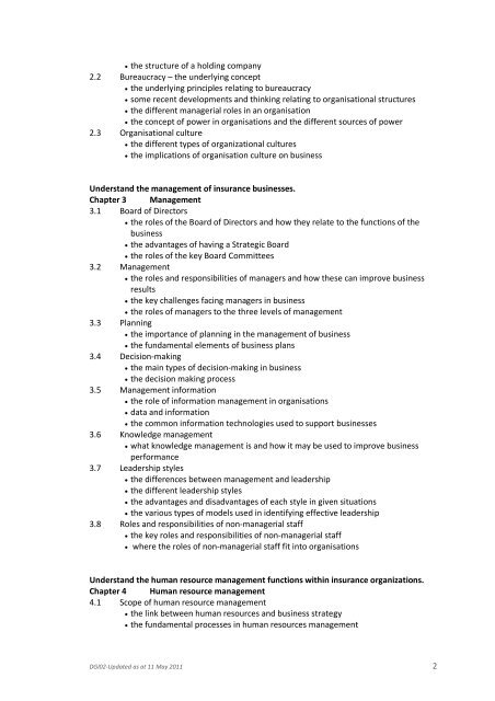 DGI02 Insurance Company Operations - Singapore College of ...