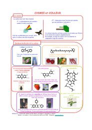 CHIMIE et COULEUR