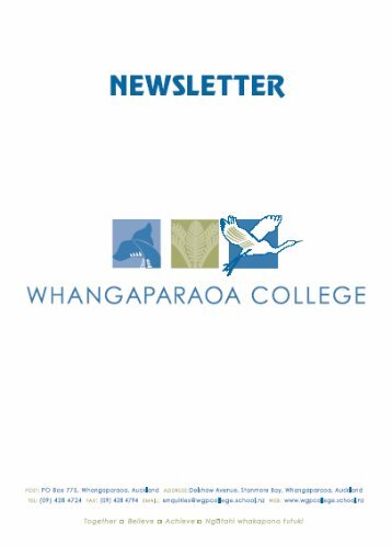 here - Whangaparaoa College