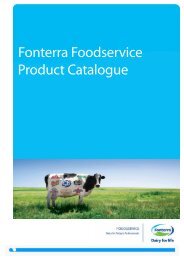 Fonterra Foodservice Product Catalogue - Fonterra Foodservices