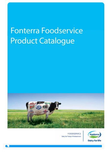 Fonterra Foodservice Product Catalogue - Fonterra Foodservices