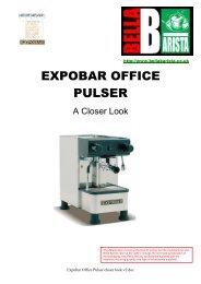 Expobar Office Pulser closer look - Bella Barista