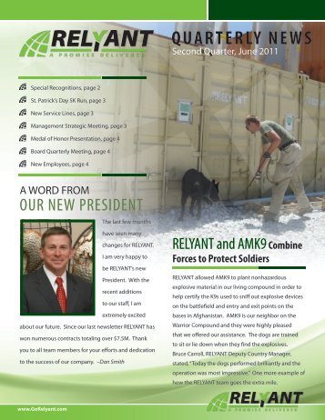 RELYANT 2Q2011 Newsletter