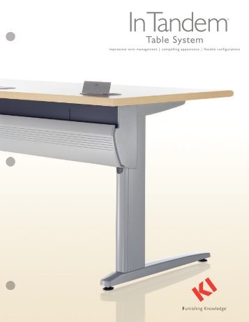 InTandem Table System Brochure PDF - KI.com