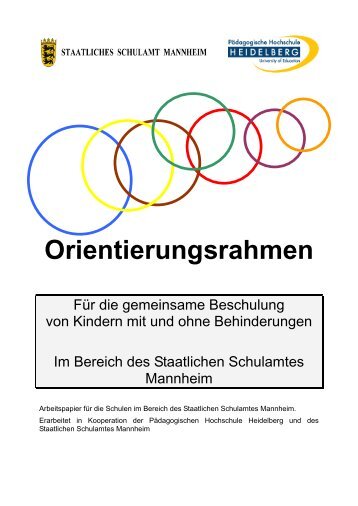 Orientierungsrahmen - Schulamt Mannheim