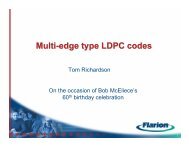 Multi Edge Type LDPC