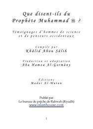 Que disent-ils du ProphÃ¨te Muhammad ? - PDF - Islam Center