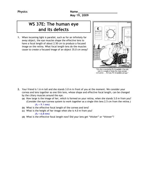Worksheet 37e