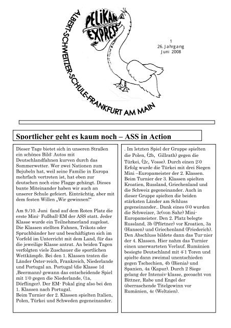 Pelikan Express Albert Schweitzer Schule Frankfurt Am Main