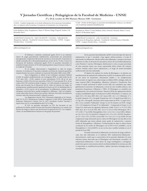 Suplemento 2011 - Facultad de Medicina - Universidad Nacional ...