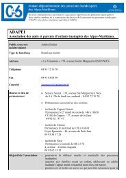 fiche de renseignement association - MDPH06