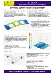 Static Calculations for Modern Glass Designs SJ MEPLA