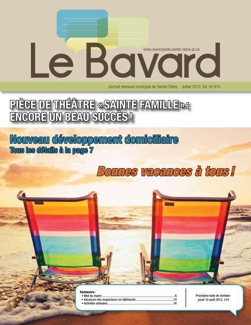 Bonnes Vacances A Tous Sainte Claire